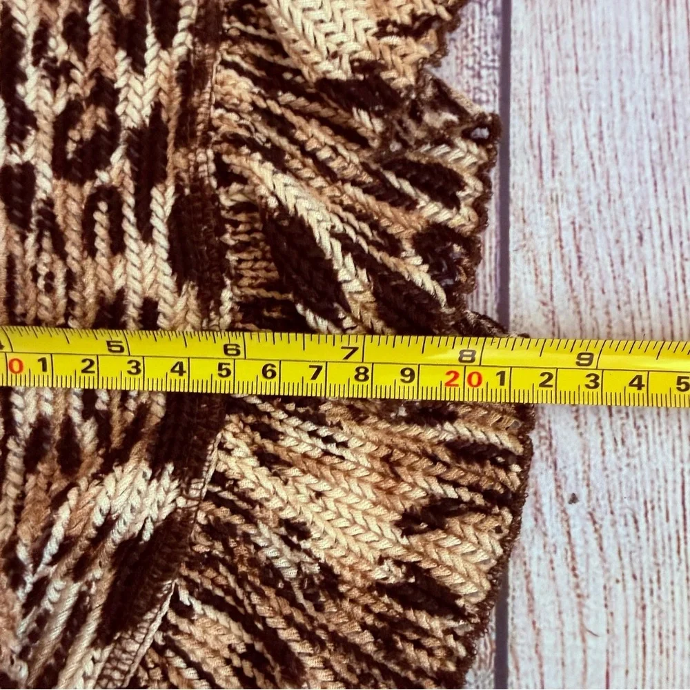 CHICO’S Animal Print Ruffle Scarf